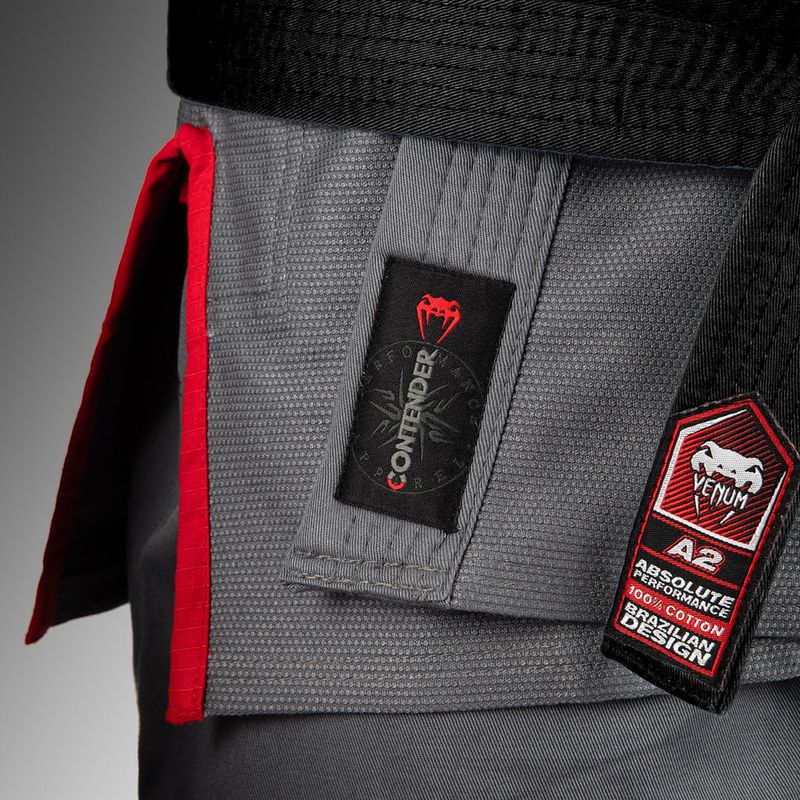 GI für brasilianisches Jiu-Jitsu Venum Contender 3.0 Storm Grey 6