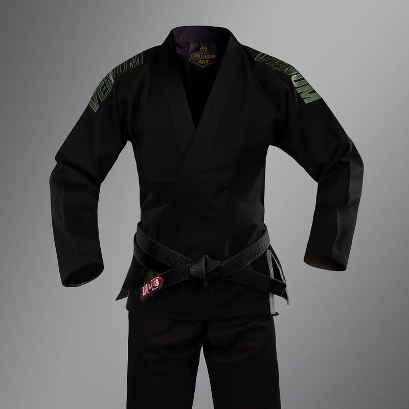 GI für brasilianisches Jiu-Jitsu Venum Contender Evo 2.0 schwarz 2