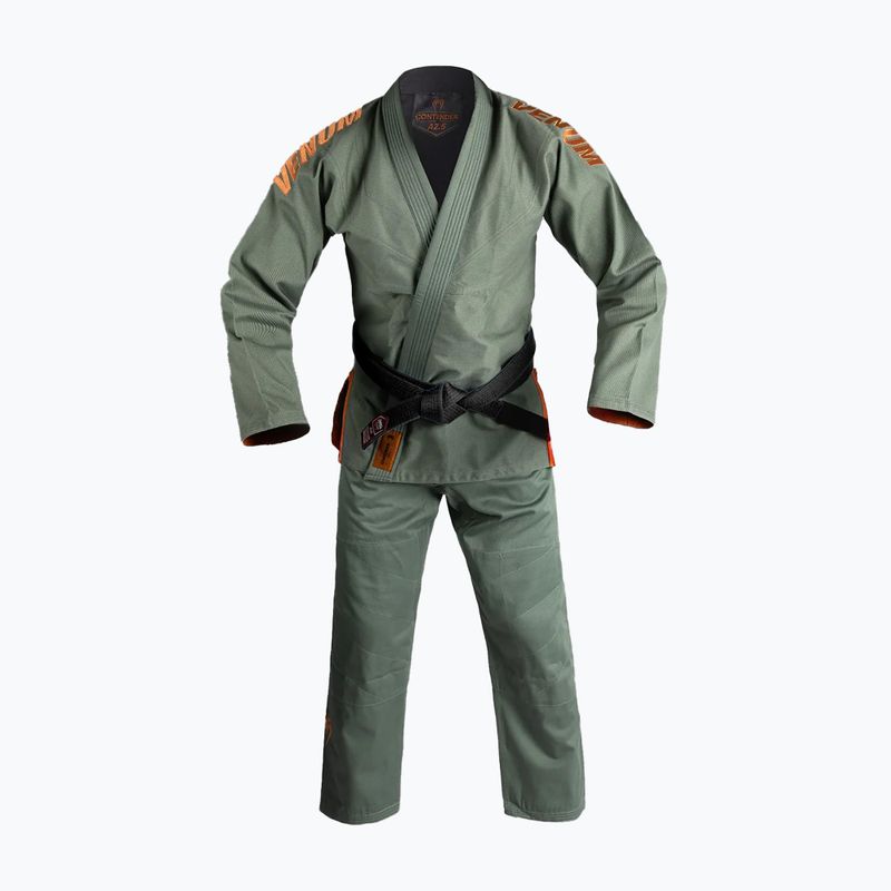 GI für brasilianisches Jiu-Jitsu Venum Contender Evo 2.0 tiefes Waldgrün