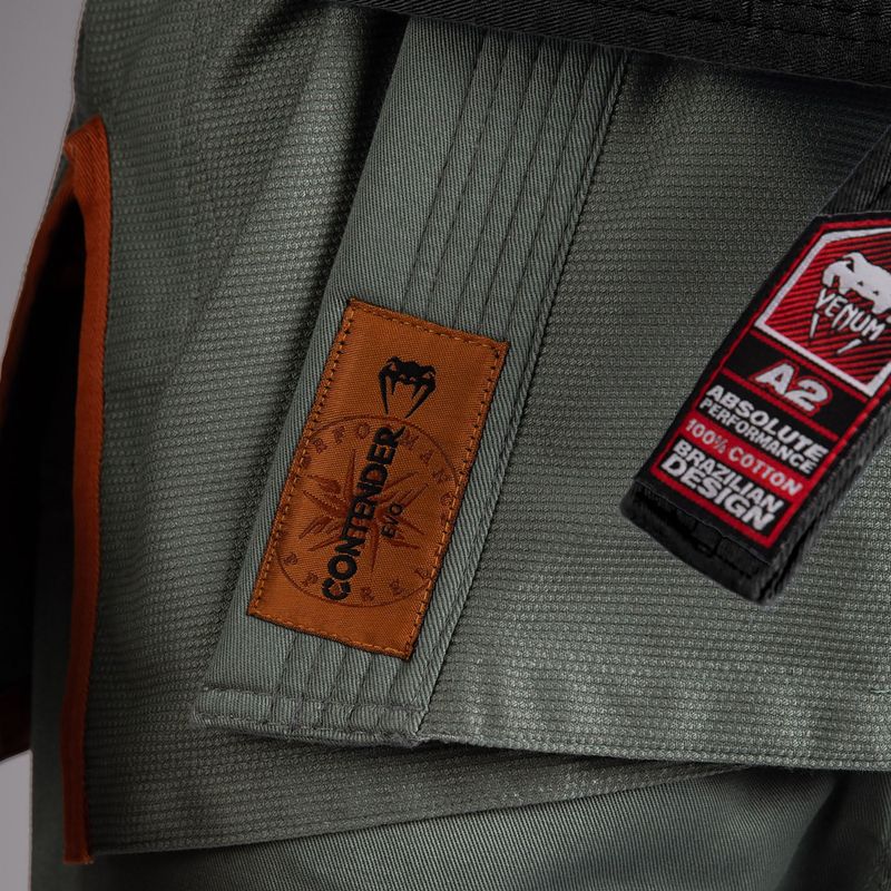 GI für brasilianisches Jiu-Jitsu Venum Contender Evo 2.0 tiefes Waldgrün 6