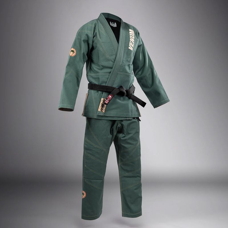 GI für brasilianisches Jiu-Jitsu Venum Elite 5.0 Waldgrün 3