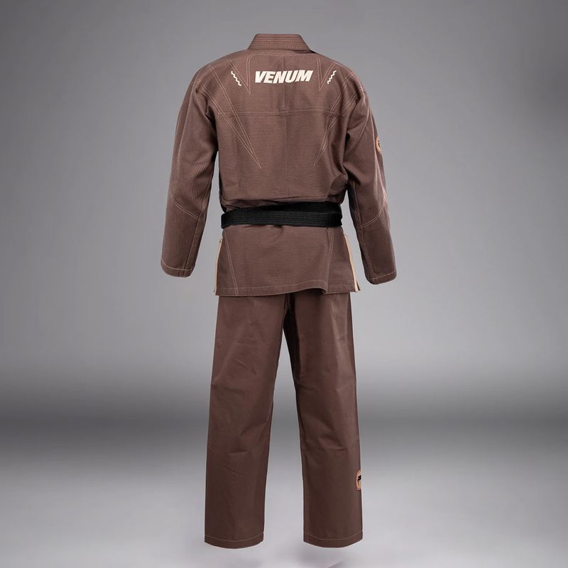 GI für brasilianisches Jiu-Jitsu Venum Elite 5.0 schokoladenbraun 2