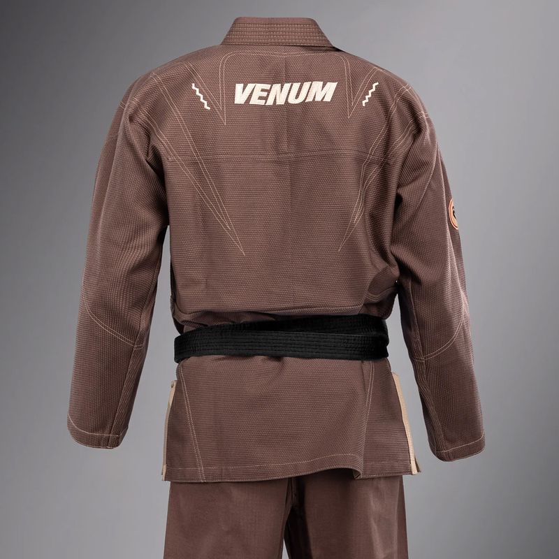 GI für brasilianisches Jiu-Jitsu Venum Elite 5.0 schokoladenbraun 5