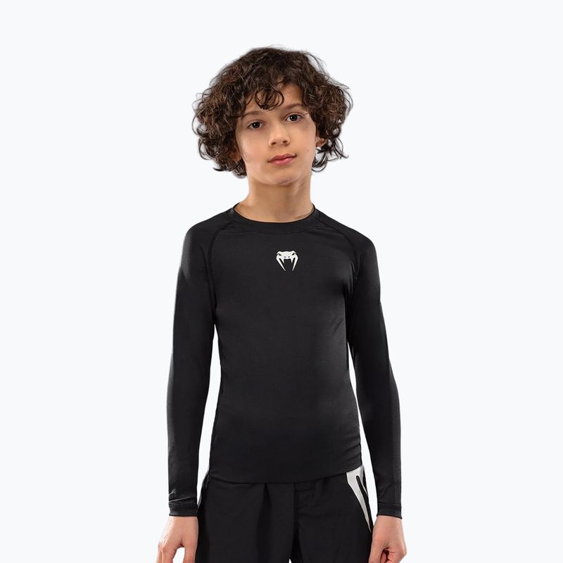 Venum Contender Rashguards Jr Kinder Training Longsleeve schwarz