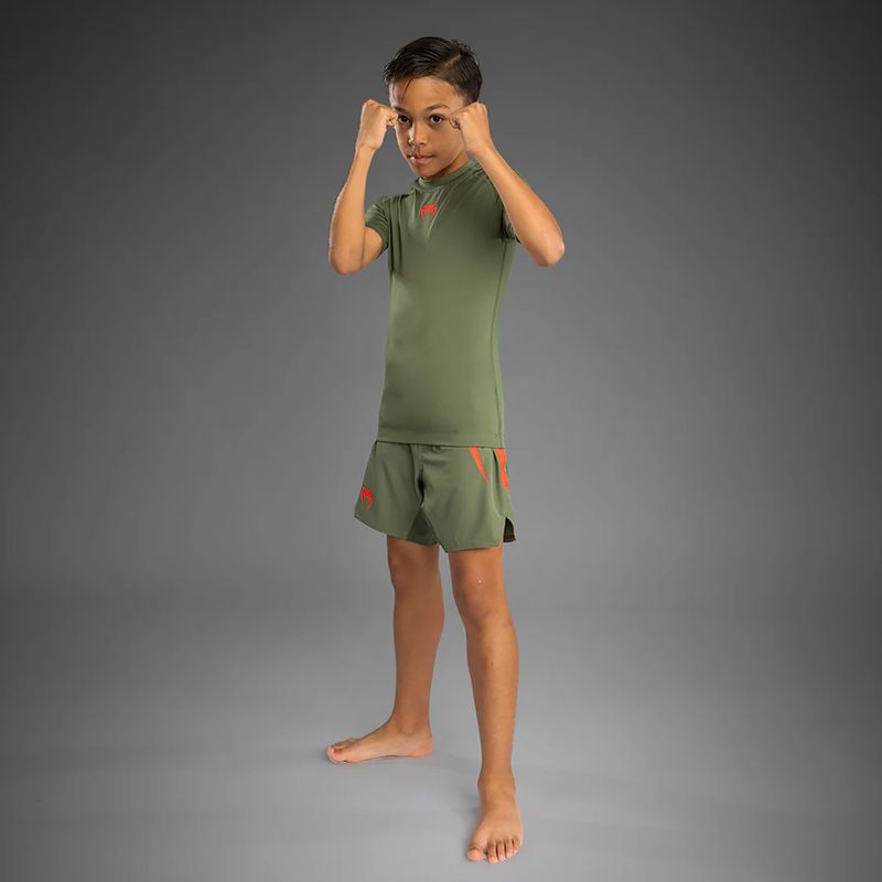 Kinder-Trainingsshirt Venum Contender Rashguards Jr khaki 2
