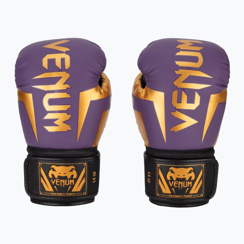 Venum Elite dunkel lila Boxhandschuhe 2