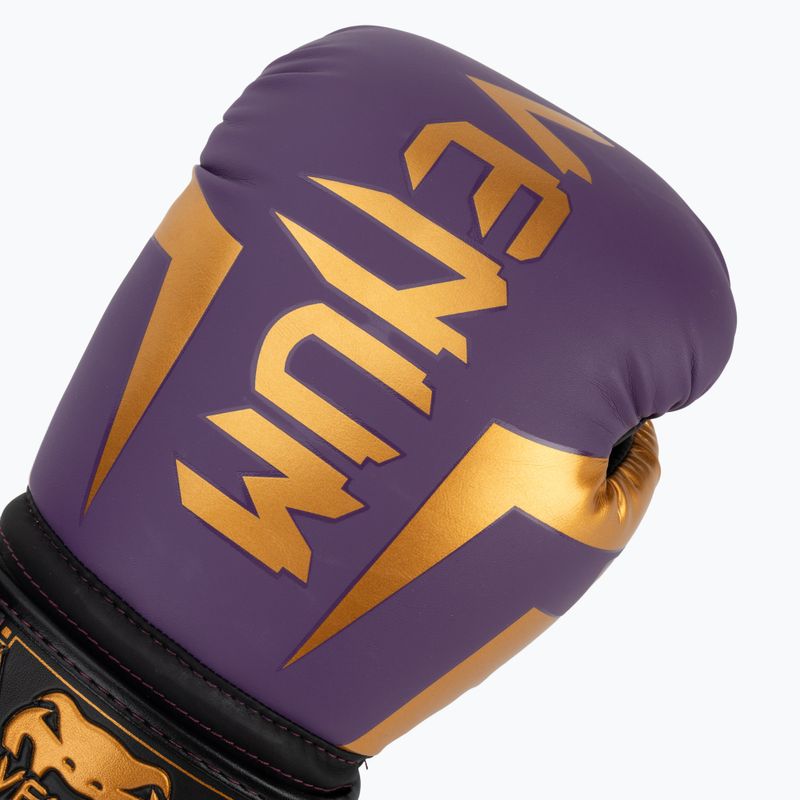 Venum Elite dunkel lila Boxhandschuhe 5
