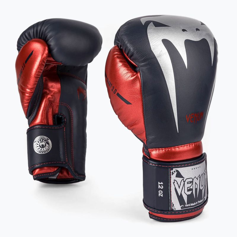Venum Giant 3.0 Boxhandschuhe navy blau/rot 2