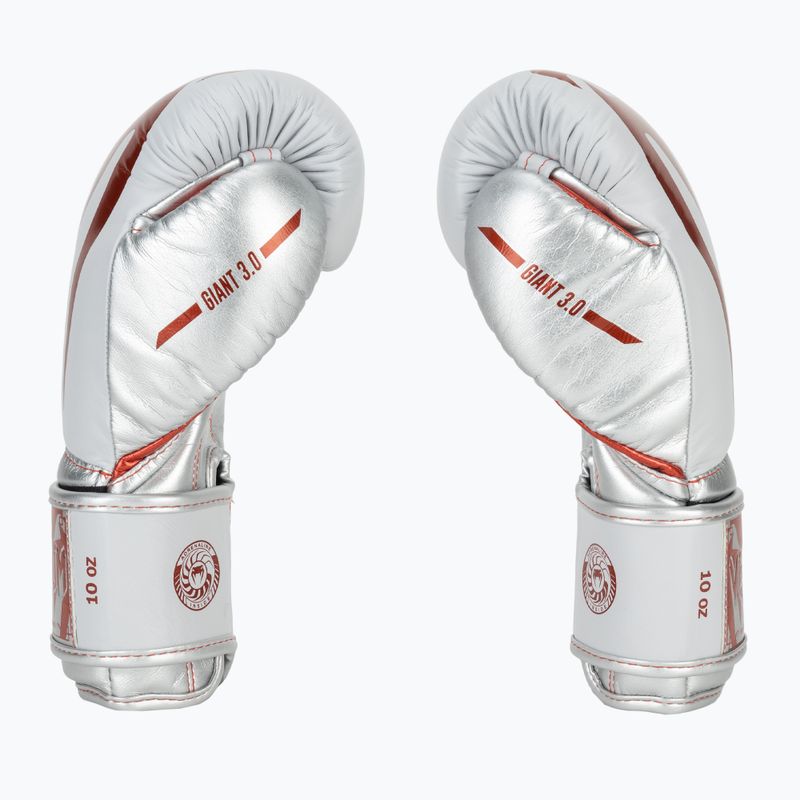 Venum Giant 3.0 rot/silberne Boxhandschuhe 4