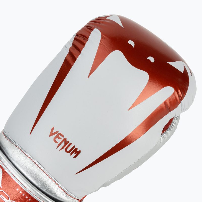 Venum Giant 3.0 rot/silberne Boxhandschuhe 5