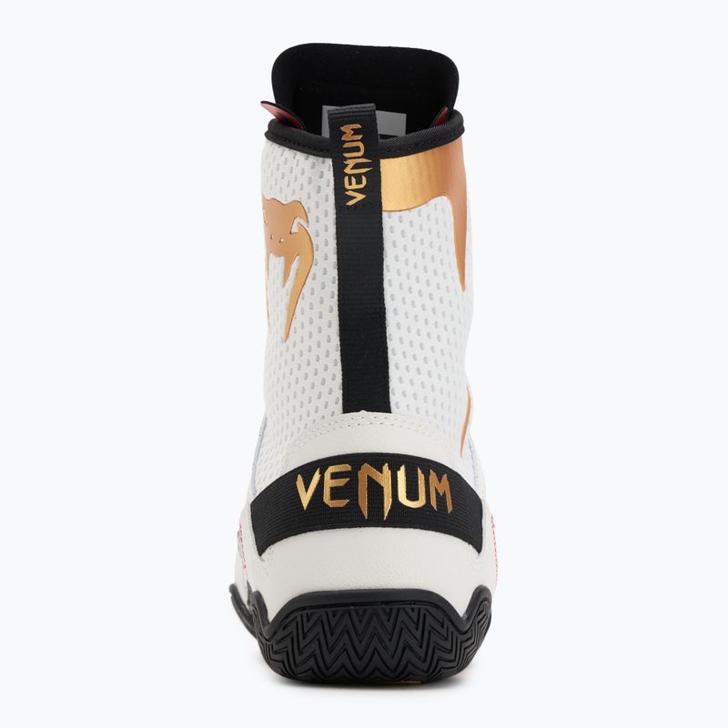 Venum Elite Boxing Stiefel Eis/Gold Logo 6