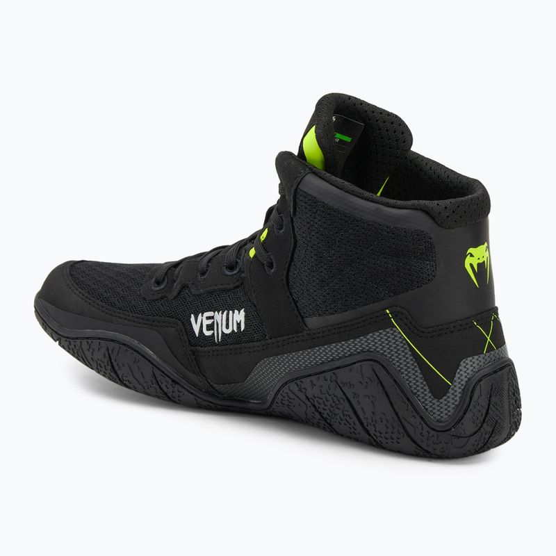 Venum Training Camp 4.0 Wrestling Boxstiefel schwarz/neo grün 3