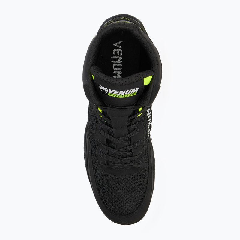 Venum Training Camp 4.0 Wrestling Boxstiefel schwarz/neo grün 5