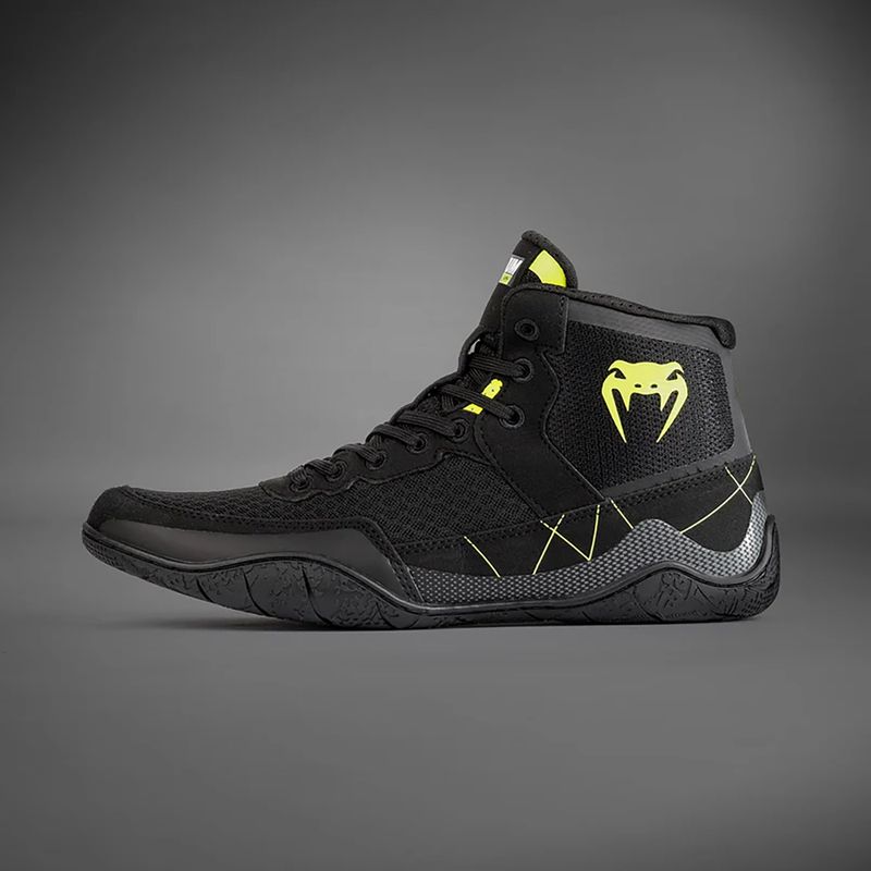 Venum Training Camp 4.0 Wrestling Boxstiefel schwarz/neo grün 3