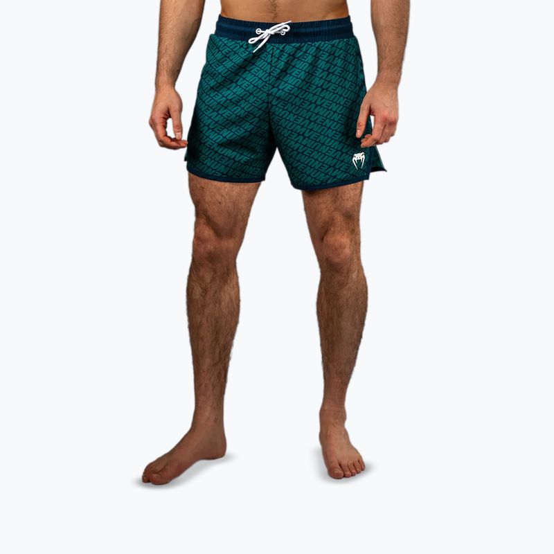 Herren Trainingsshorts Venum Echo Board tiefes Ozeanblau/smaragdgrün