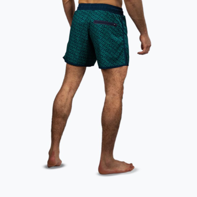 Herren Trainingsshorts Venum Echo Board tiefes Ozeanblau/smaragdgrün 3