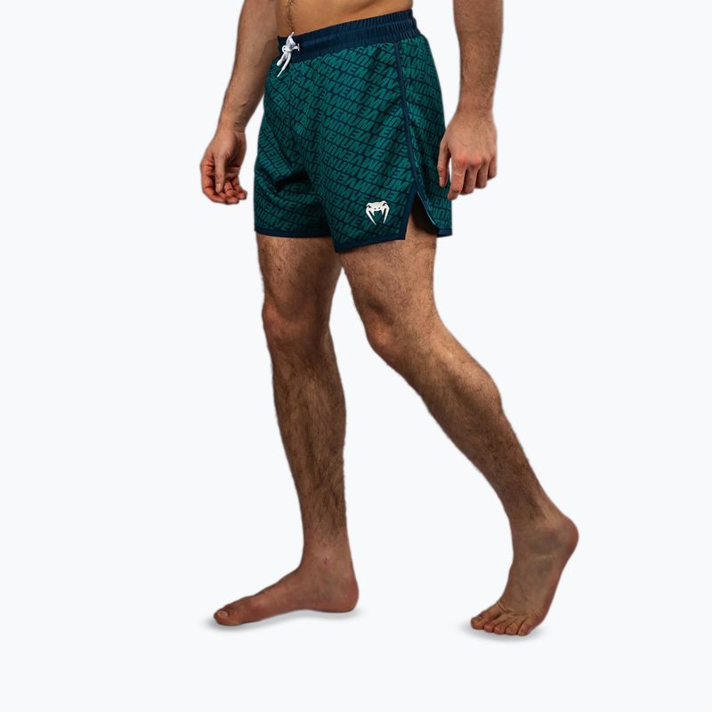Herren Trainingsshorts Venum Echo Board tiefes Ozeanblau/smaragdgrün 4