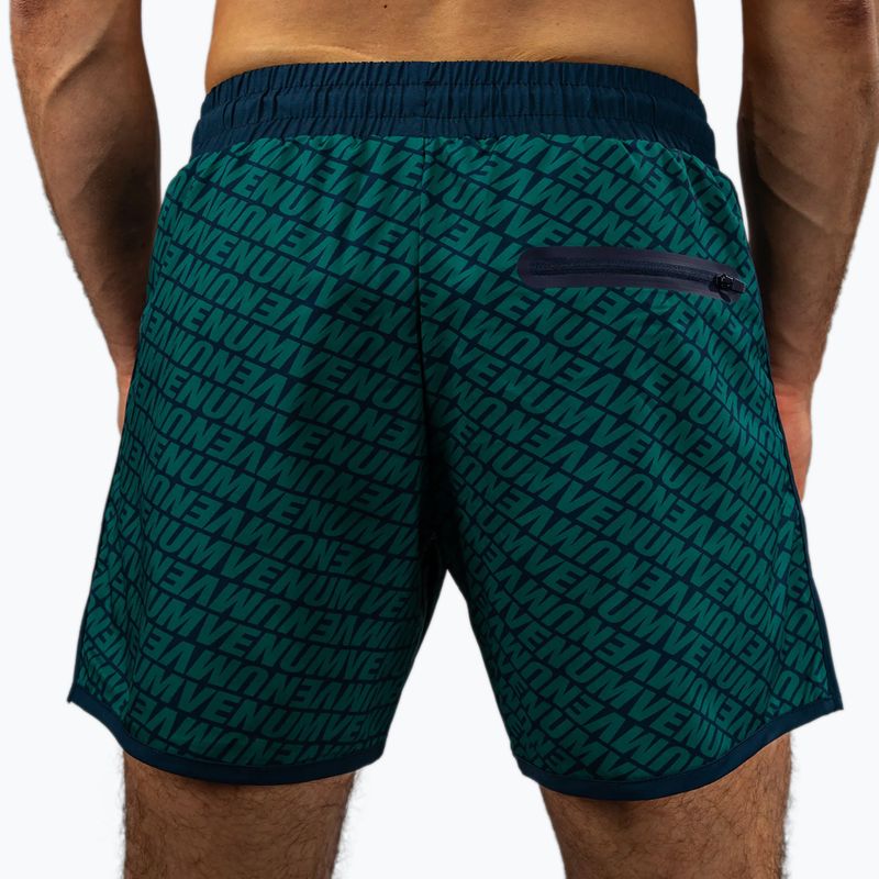 Herren Trainingsshorts Venum Echo Board tiefes Ozeanblau/smaragdgrün 7