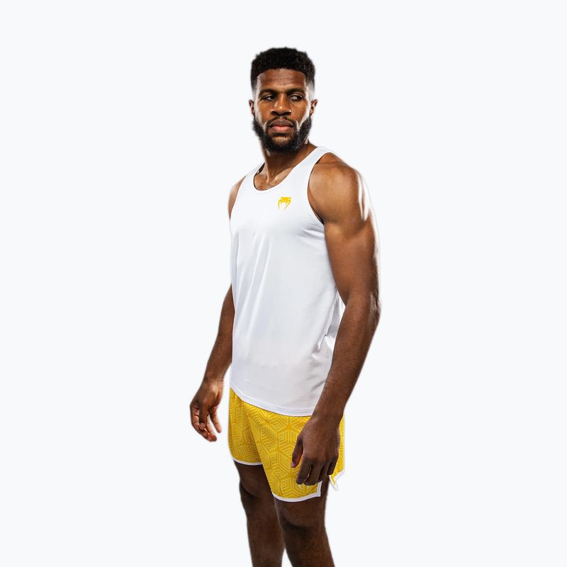 Herren-Trainingsshirt Venum Octane weiß/leuchtend gelb 4