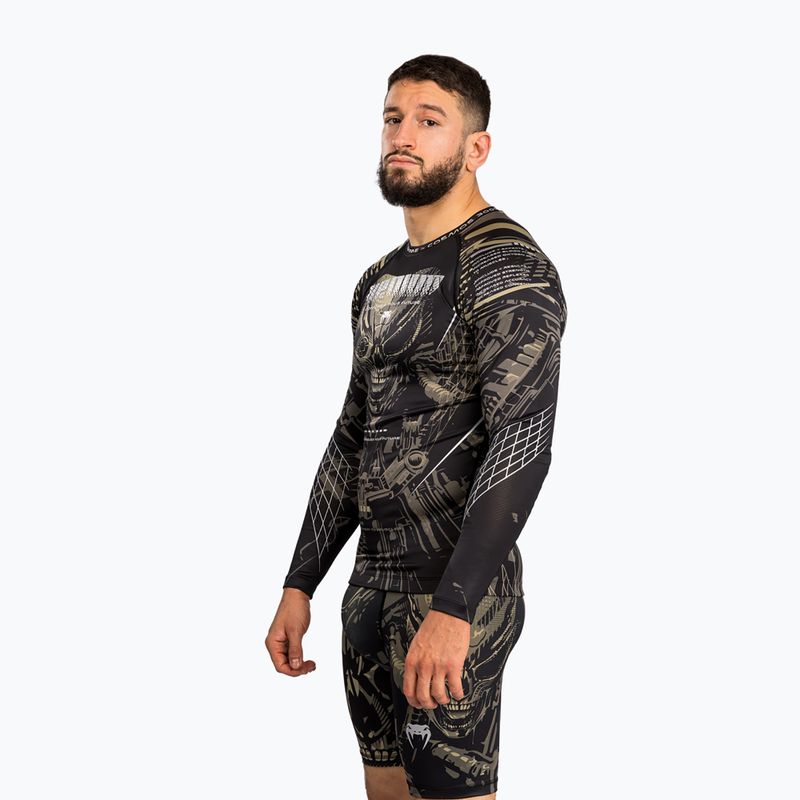 Herren Rashguard Langarmshirt Venum Invader black/sand 4