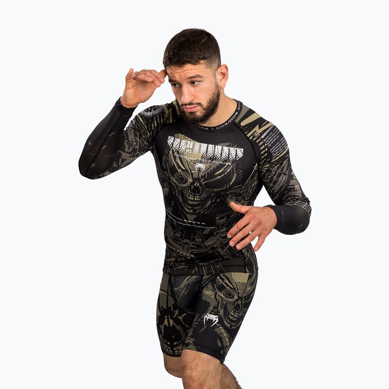 Herren Rashguard Langarmshirt Venum Invader black/sand 5