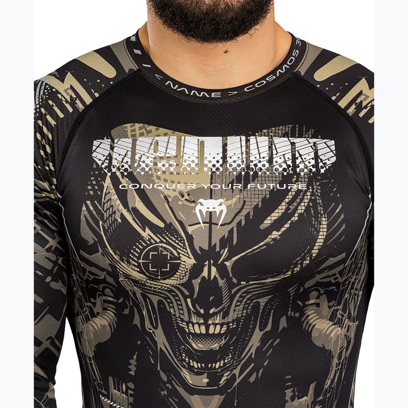 Herren Rashguard Langarmshirt Venum Invader black/sand 6