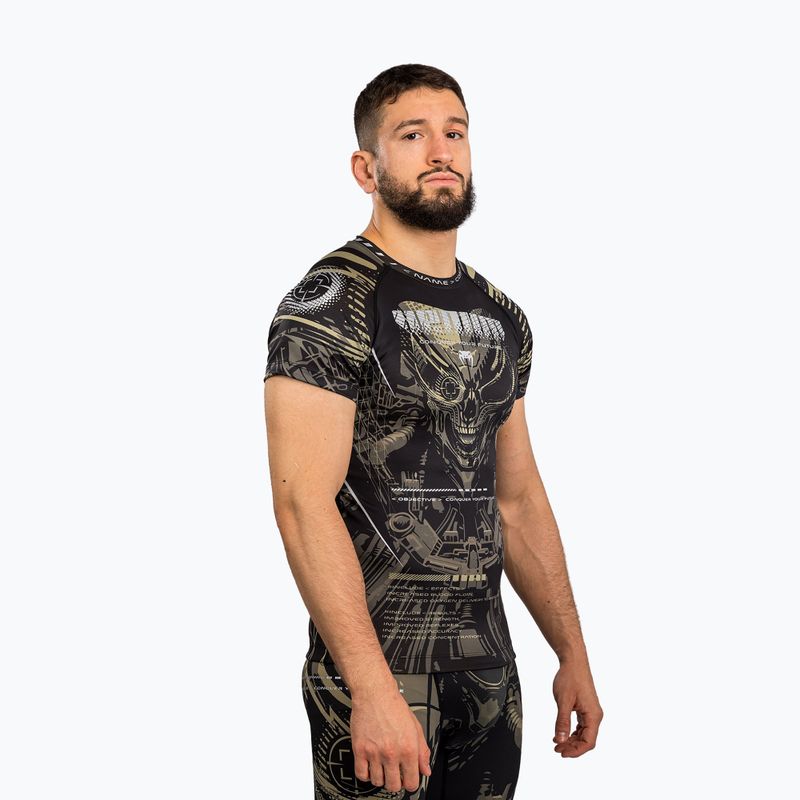 Herren Rashguard Venum Invander black/sand 3