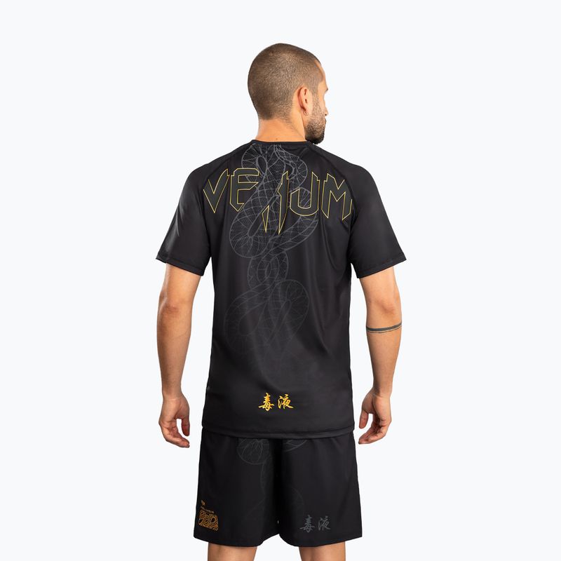 Herren-Trainingsshirt Venum Serpenti Dry Tech black/silver/gold 3