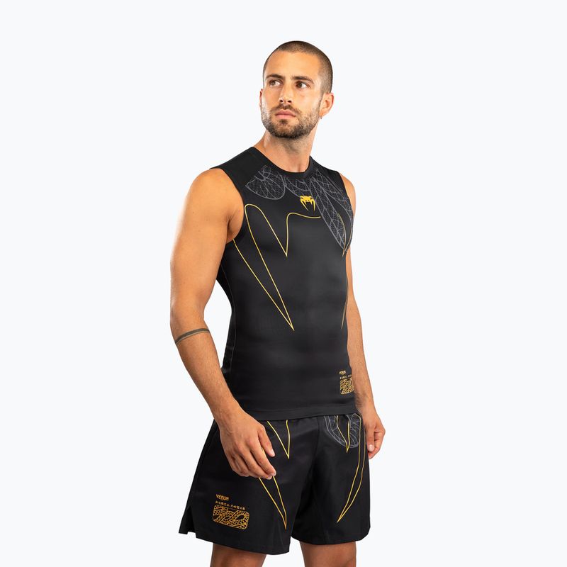 Herren-Rashguard Venum Serpenti Rashguards Sleeveless black/silver/gold 3