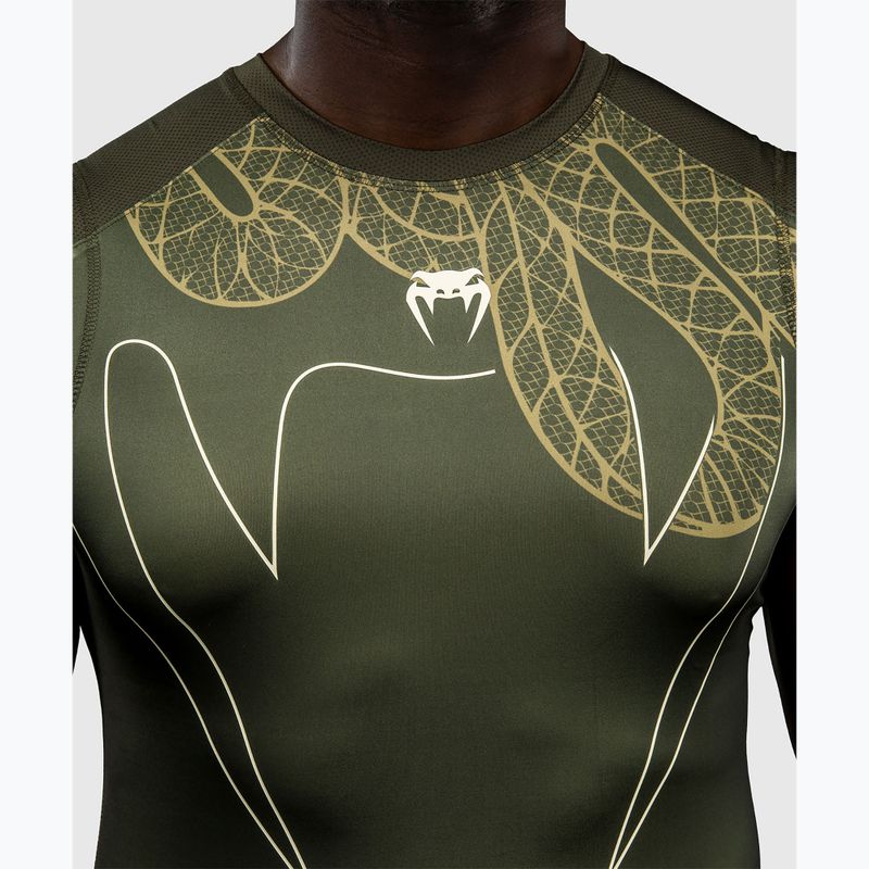 Herren-Rashguard Venum Serpenti Rashguards ärmellos khaki/bronze/ivory 5