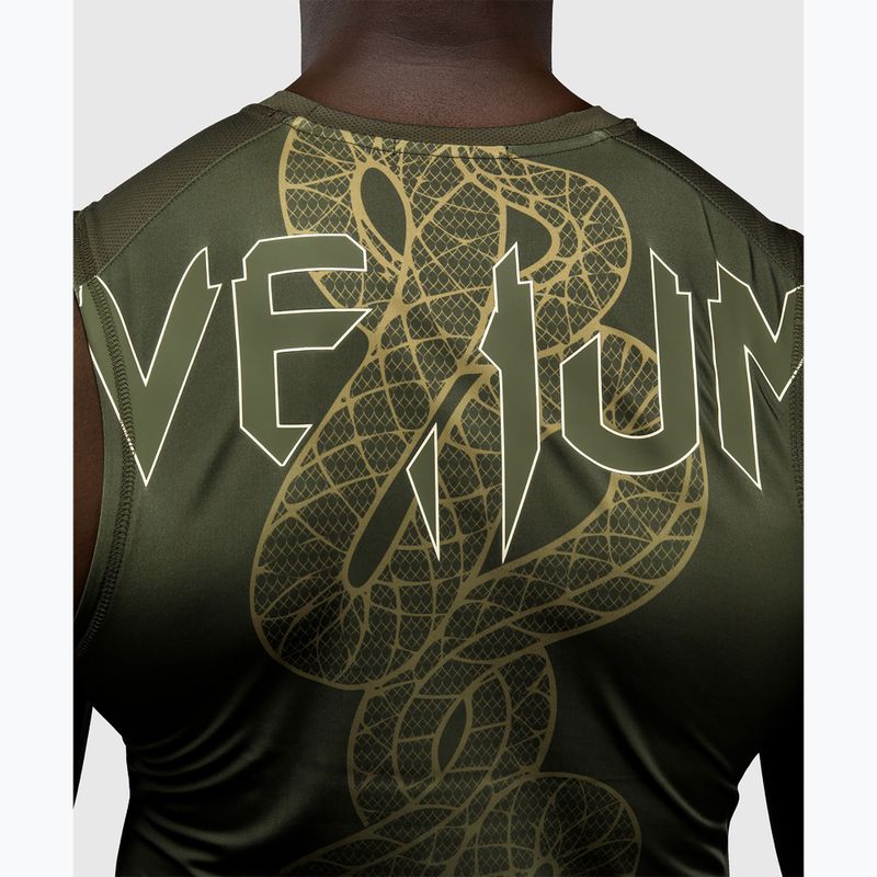 Herren-Rashguard Venum Serpenti Rashguards ärmellos khaki/bronze/ivory 6