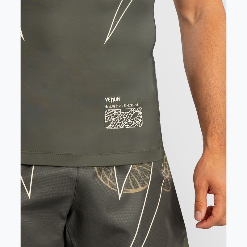 Herren-Rashguard Venum Serpenti Rashguards khaki/bronze/ivory 6
