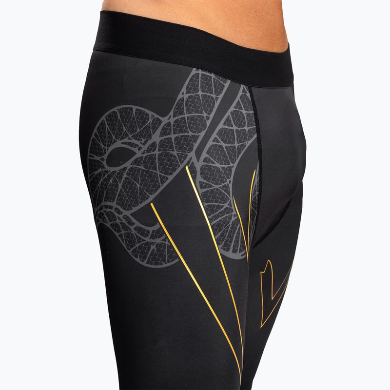 Herren-Trainingsleggings Venum Serpenti Spats black/silver/gold 5
