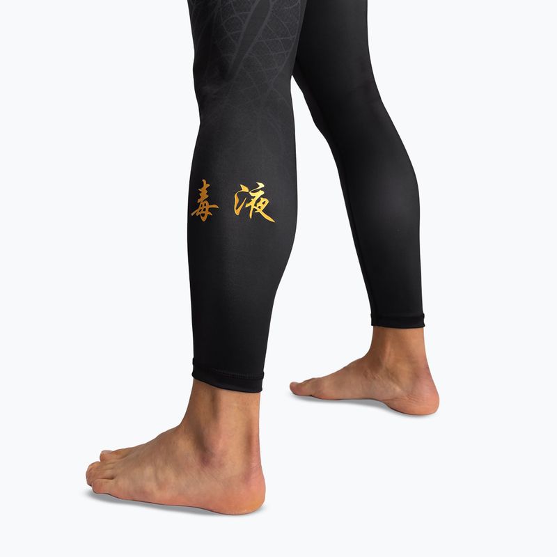 Herren-Trainingsleggings Venum Serpenti Spats black/silver/gold 8