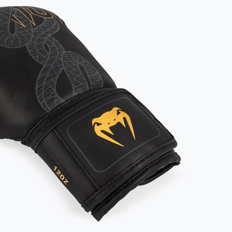 Boxhandschuhe Venum Serpenti Boxing black/silver/gold 3