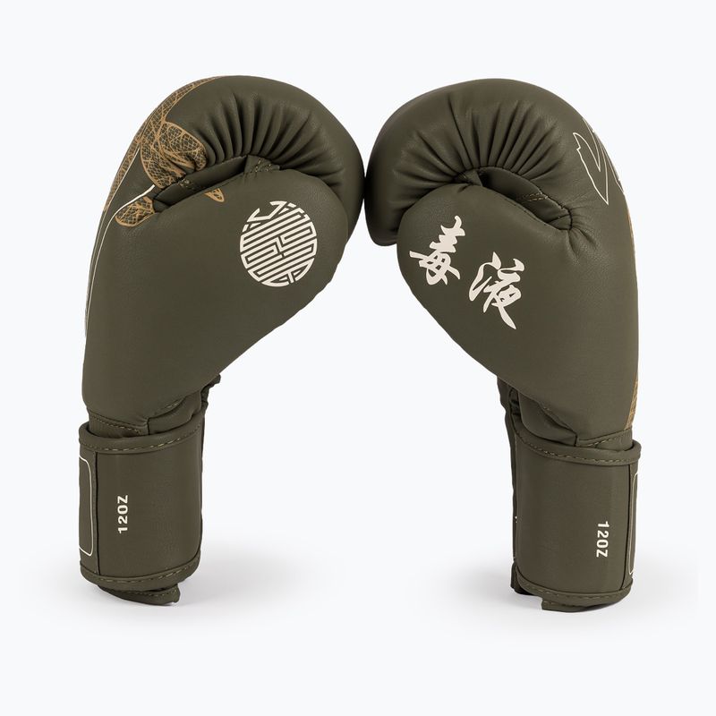 Boxhandschuhe Venum Serpenti Boxing khaki/bronze/ivory 3