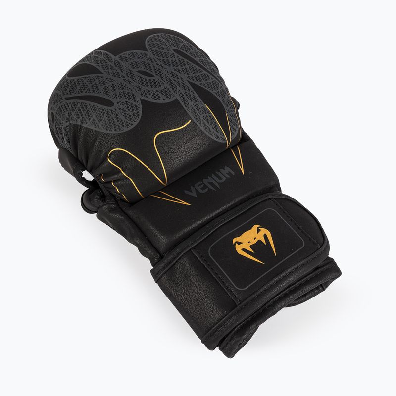 Boxhandschuhe Venum Serpenti Sparring black/silver/gold 3