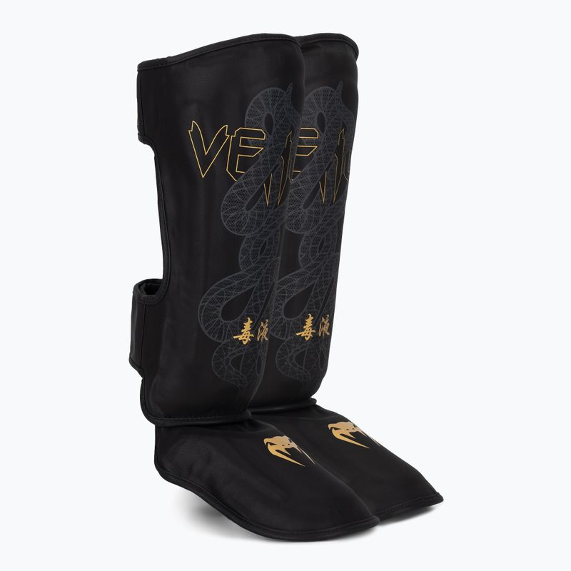 Schienbein- und Spannschoner Venum Serpenti black/silver/gold