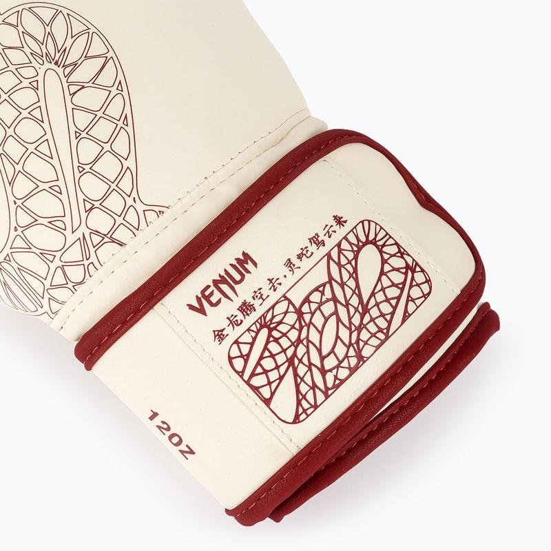 Boxhandschuhe Venum Serpenti Boxing burgundy/ivory 4