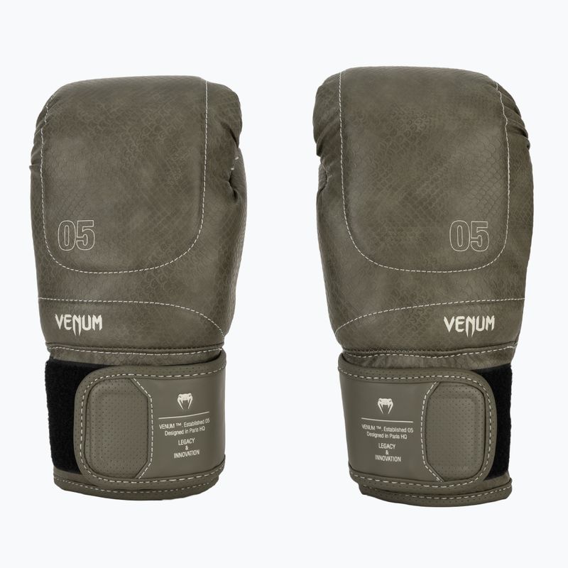 Boxhandschuhe Venum Impact Evo Scales Boxing army green 2
