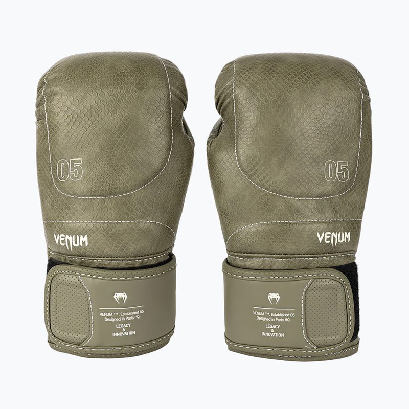 Boxhandschuhe Venum Impact Evo Scales Boxing army green 2