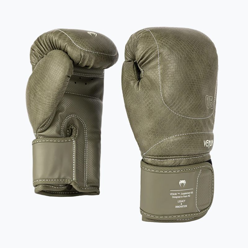 Boxhandschuhe Venum Impact Evo Scales Boxing army green 3