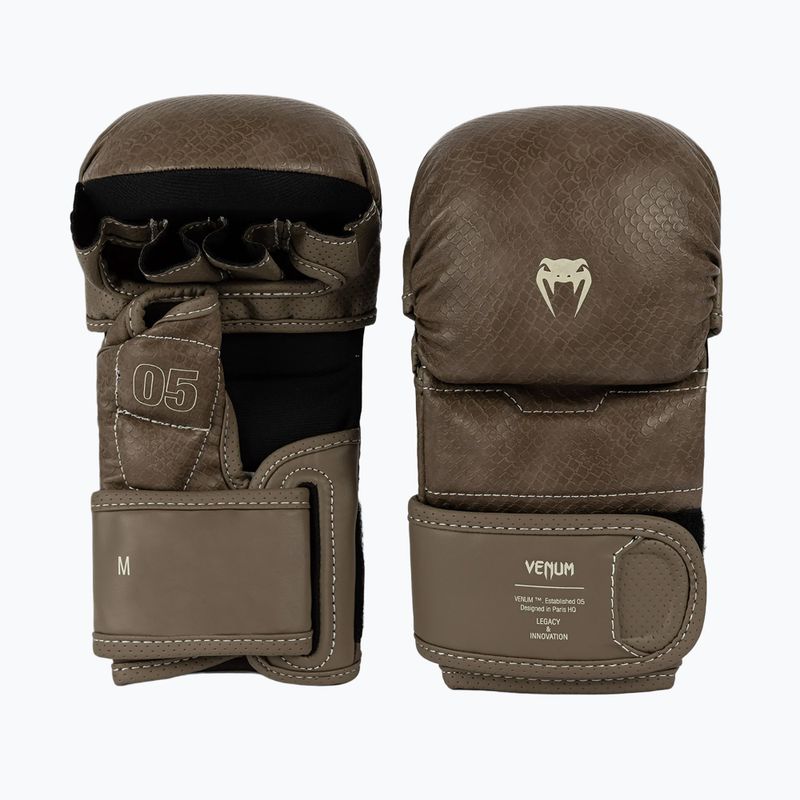MMA Sparringhandschuhe Venum Impact Evo Scales MMA brown 2