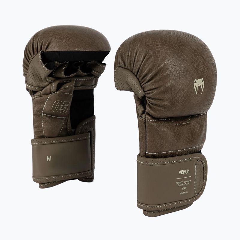 MMA Sparringhandschuhe Venum Impact Evo Scales MMA brown 3