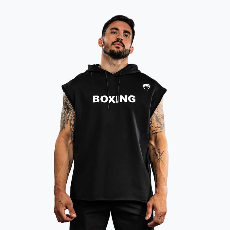 Herren-Sweatshirt Venum Boxing VT Ärmelloser Hoodie schwarz/weiß