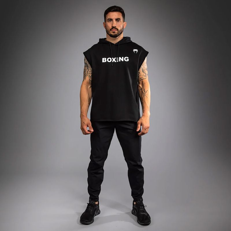 Herren-Sweatshirt Venum Boxing VT Ärmelloser Hoodie schwarz/weiß 2