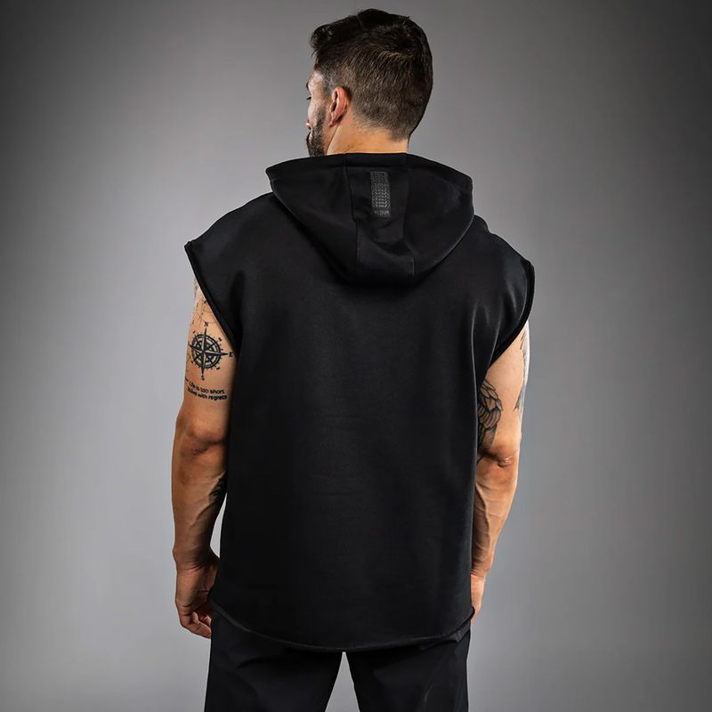 Herren-Sweatshirt Venum Boxing VT Ärmelloser Hoodie schwarz/weiß 3