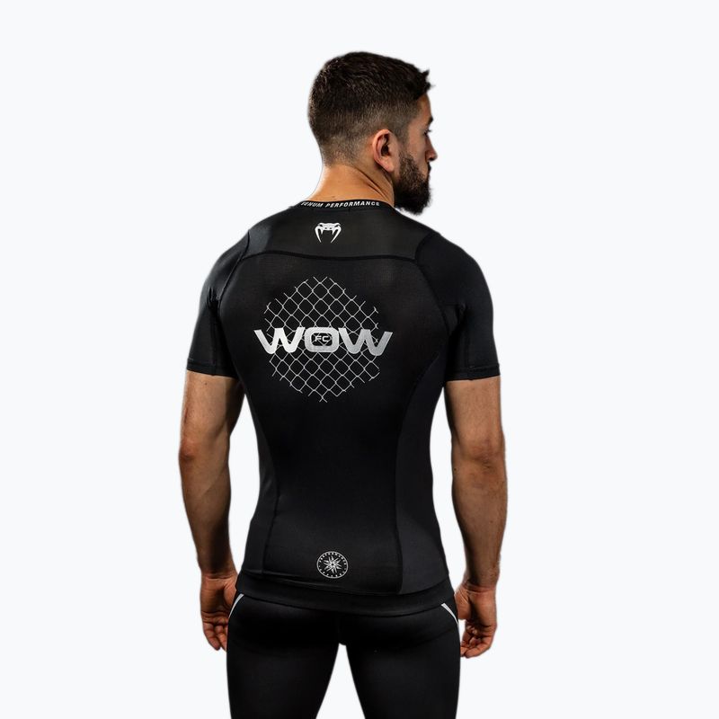 Herren Trainingsshirt Venum X WOW FC Rashguards schwarz/silbergrau 5