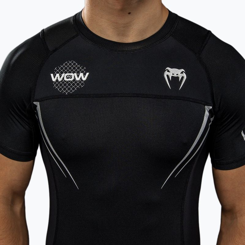 Herren Trainingsshirt Venum X WOW FC Rashguards schwarz/silbergrau 7