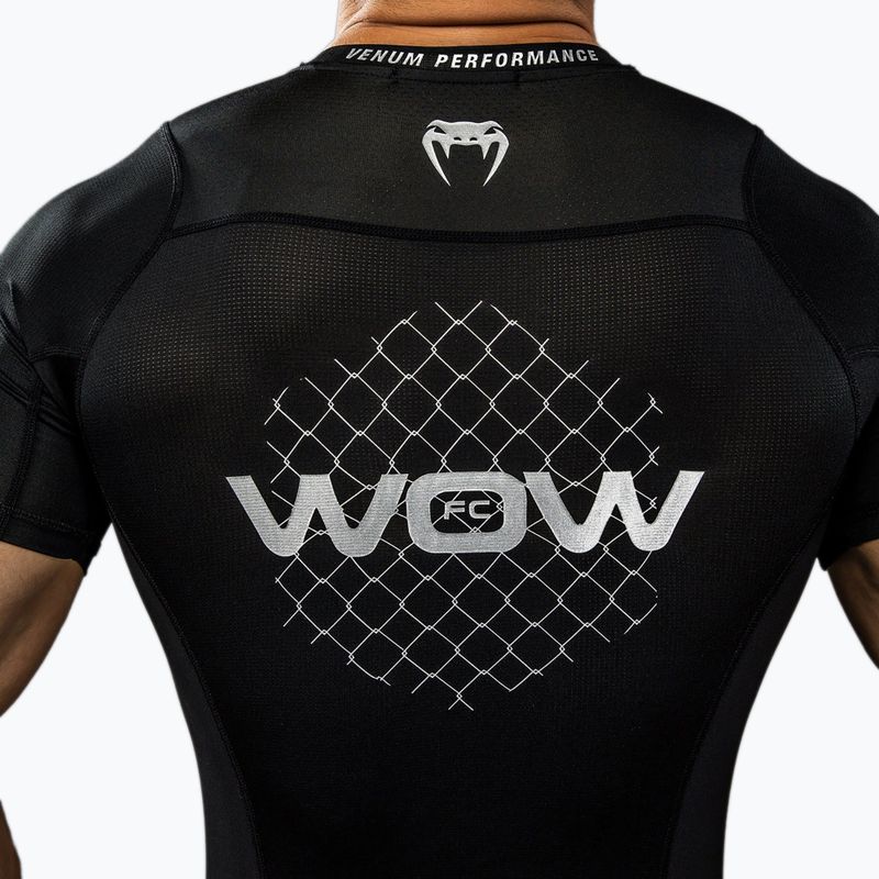 Herren Trainingsshirt Venum X WOW FC Rashguards schwarz/silbergrau 8